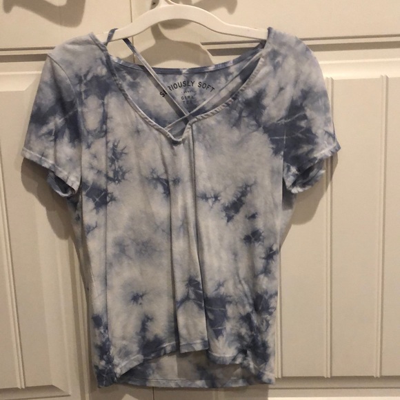 Aeropostale blue tie-dye super soft t-shirt! - Picture 1 of 3